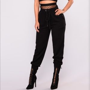 Fashionnova Fishnet Joggers